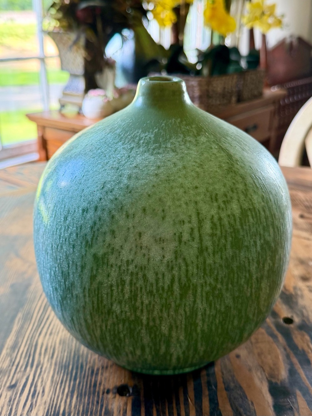 Green Ceramic Decorative Vase - Home Accents